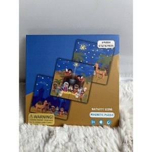 Kids Nativity Scene Christmas magenetic‎ puzzle Book 3-8 years Old